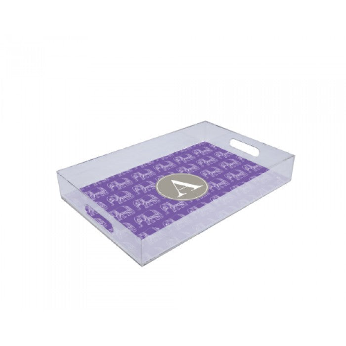 circus elephant lucite tray