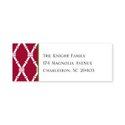 boatman geller bamboo cranberry address labels