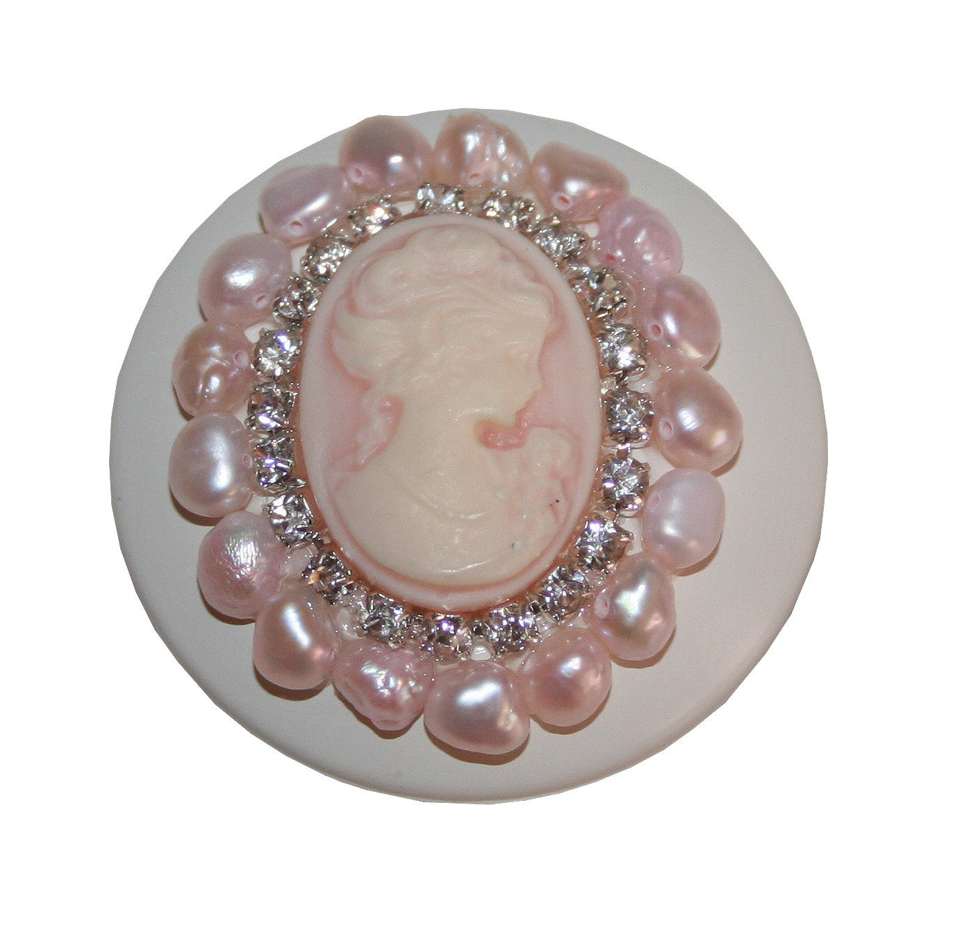 cameo brooch drawer knob