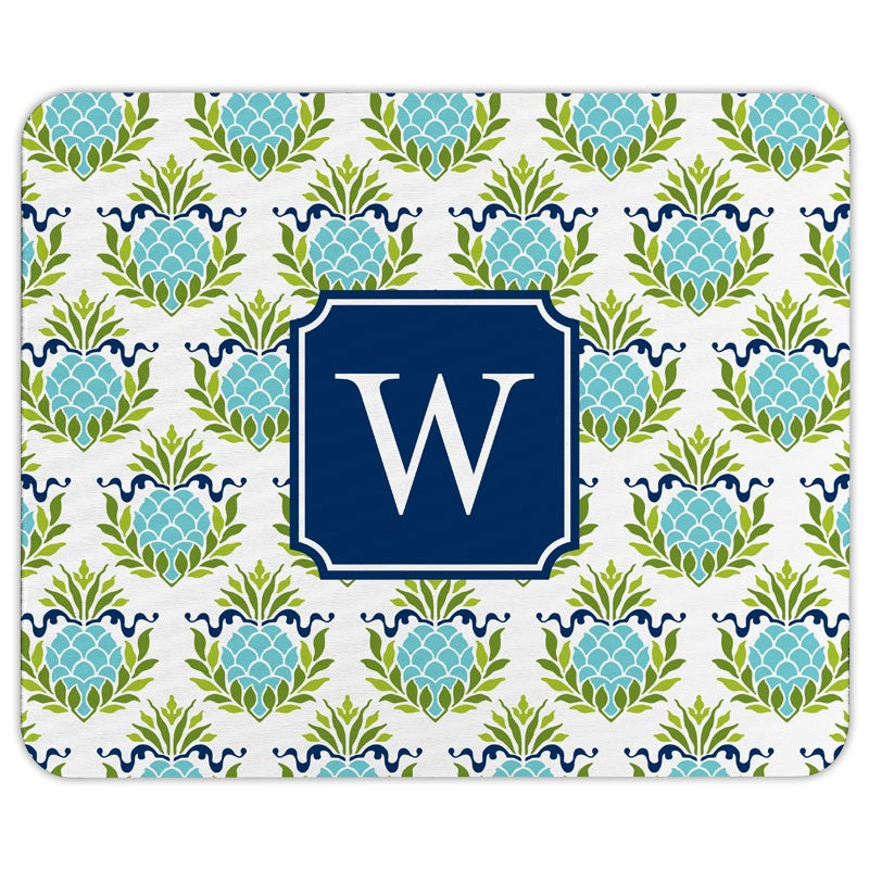 boatman geller pineapple repeat teal mouse pad