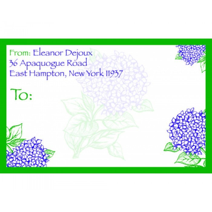 hydrangeas multi mailing stickers