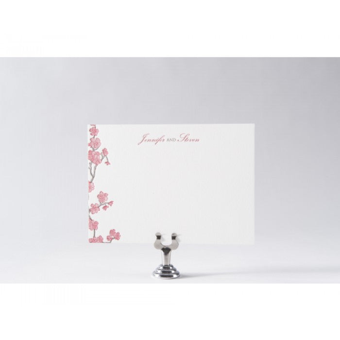 jennifer & steven bridal stationery card