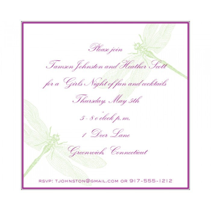 dragonfly away cocktail & dinner parties