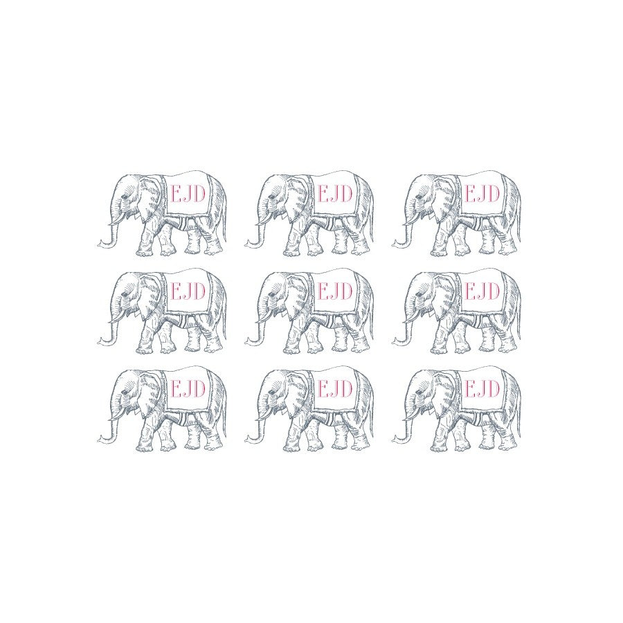 wrapping paper circus elephants