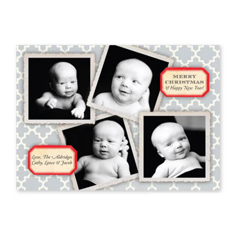 boatman geller vintage collage gray photocard