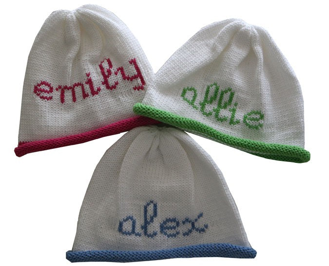 scribble script beanie