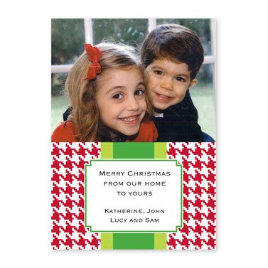 boatman geller alex houndstooth red photocard