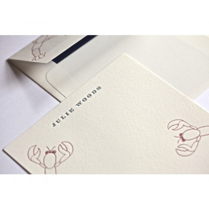 lobsters note cards
