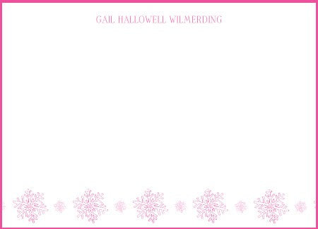 snowflakes children's stationary