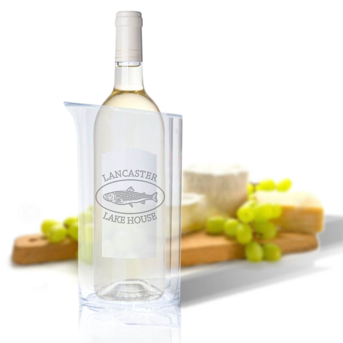 personalized double wall iceless wine cooler (unbreakable)