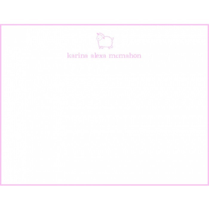 lamb children's stationery