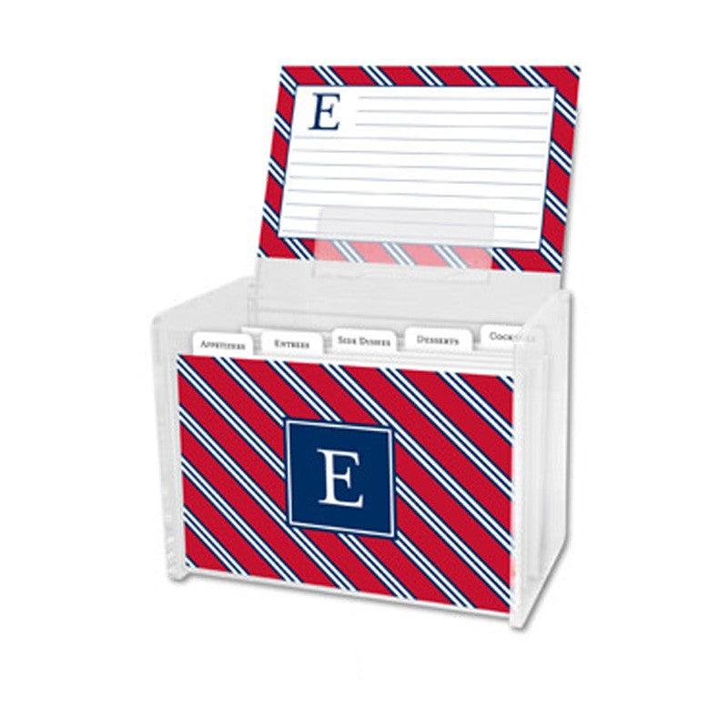 boatman geller zebra gray recipe box