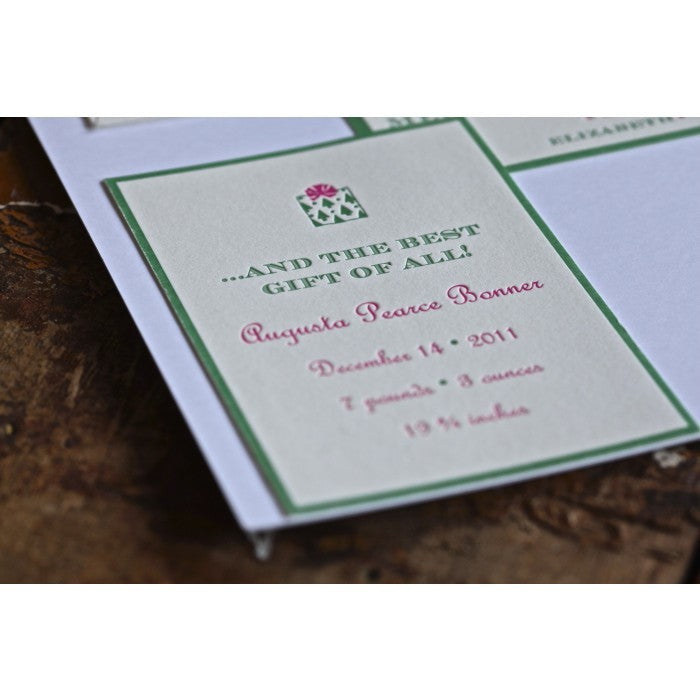 baby gift holiday card