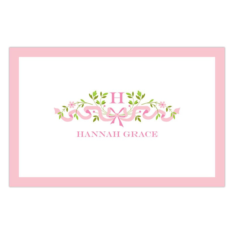 boatman geller ribbon pink placemat