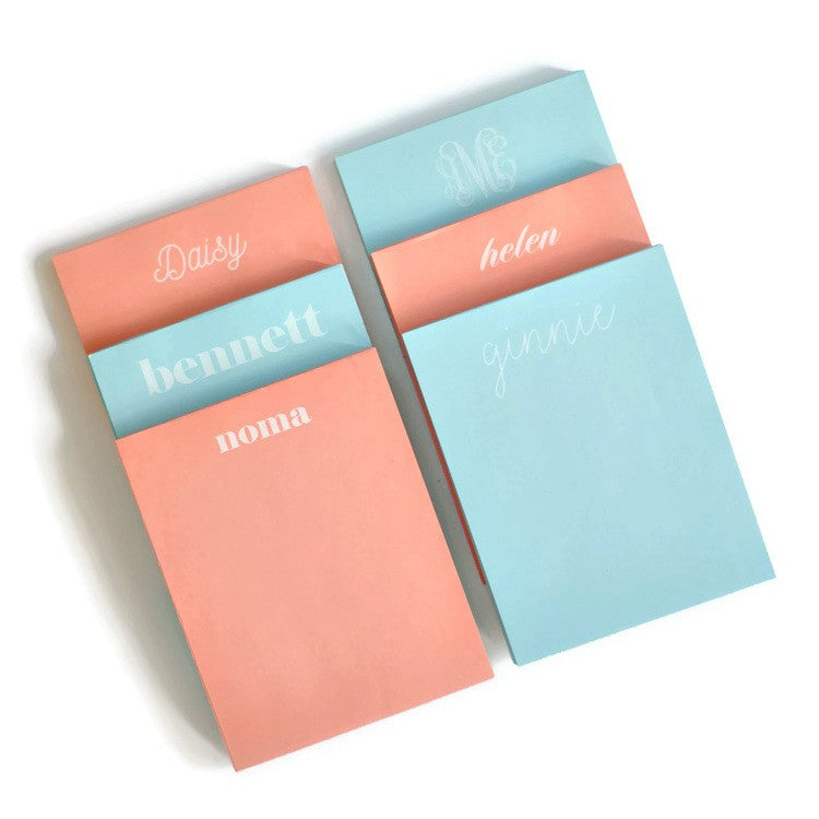 Personalized Small Pastel Note Pad