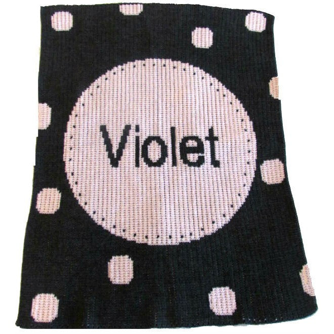 personalized circles blanket