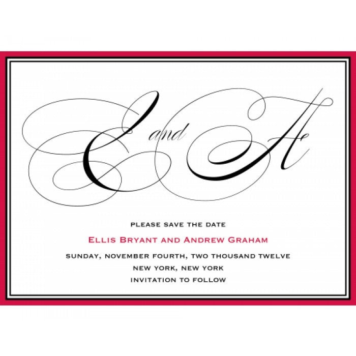 haute tuxedo formal rehearsal dinner invitation