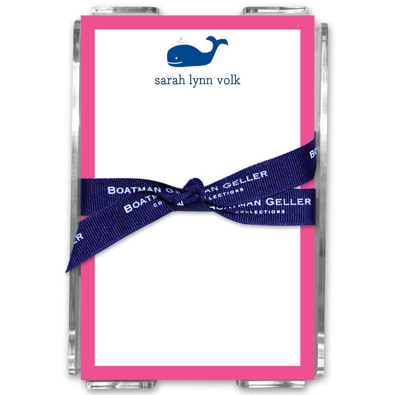 boatman geller whale navy acrylic note sheets