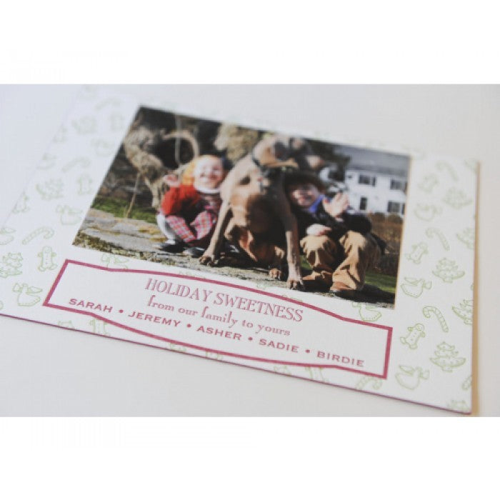 preppy cookies holiday card