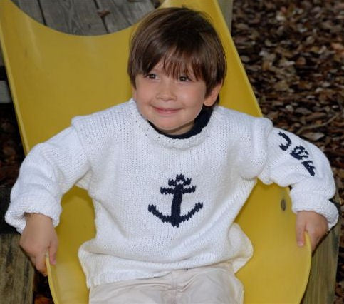 personalized anchor sweater