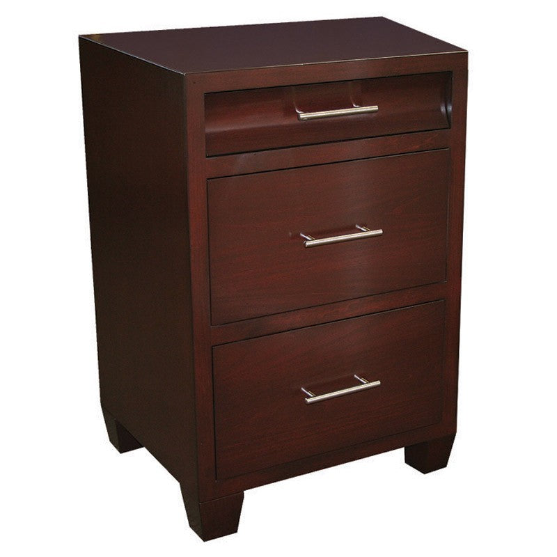 contempo concave nightstand