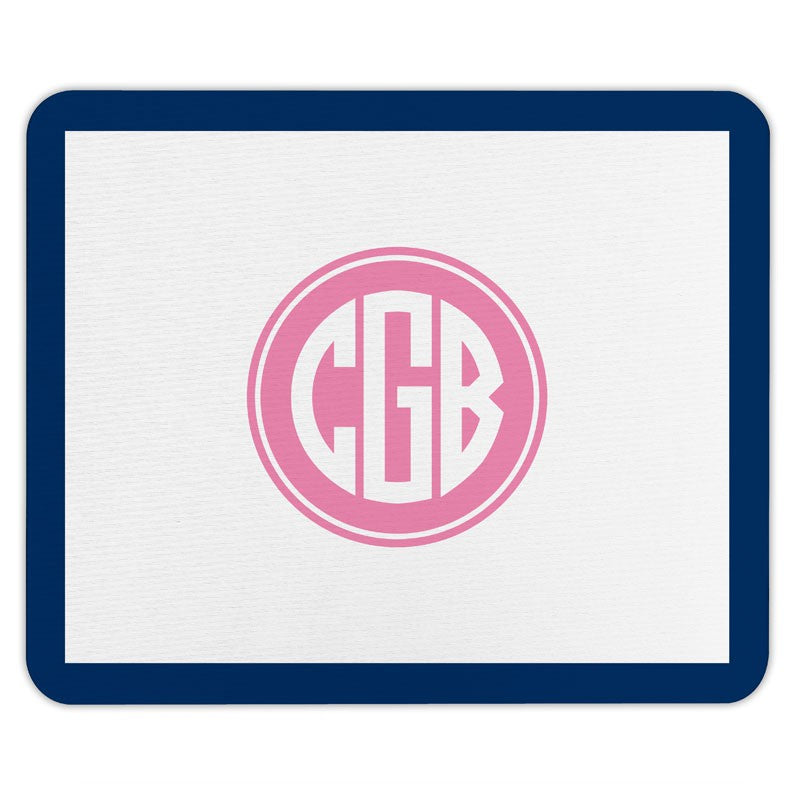 boatman geller solid inset circle mouse pad