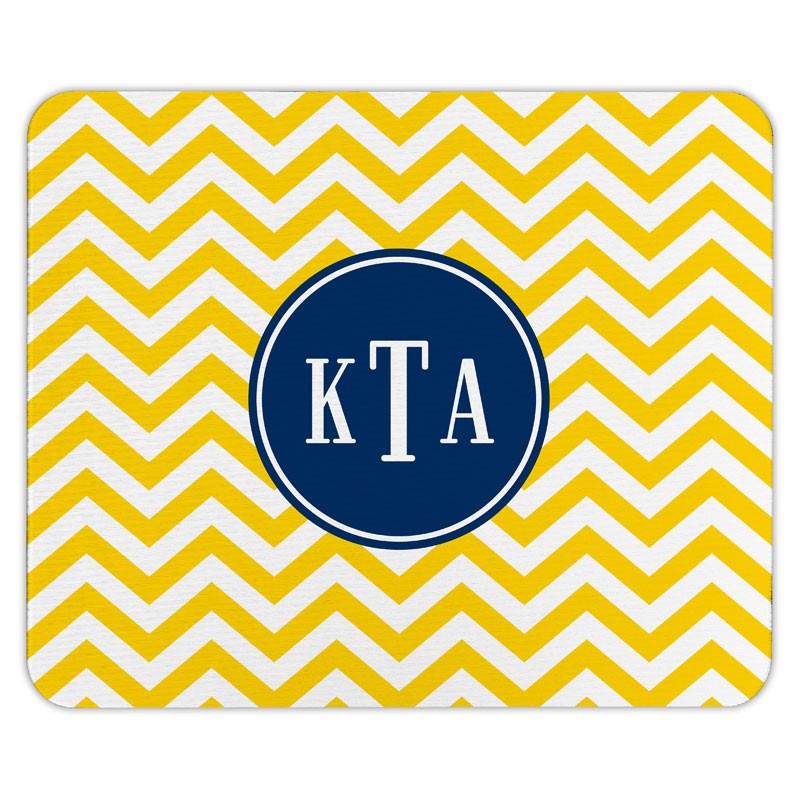 boatman geller chevron sunflower mouse pad