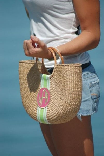 half moon basket handbag