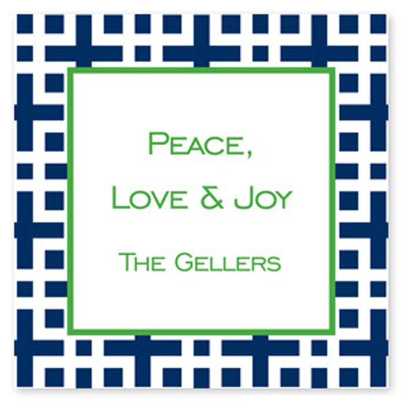 boatman geller lattice square sticker