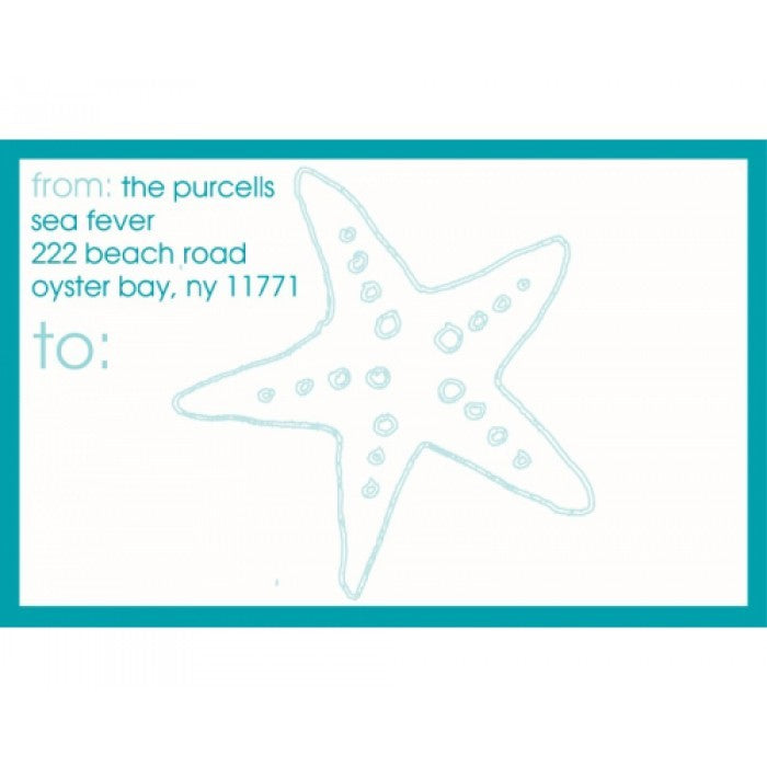 starfish blue collection stickers