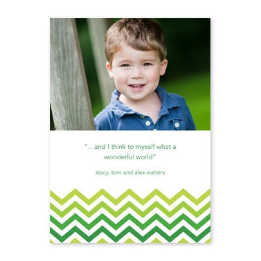 boatman geller chevron ombre green photocard