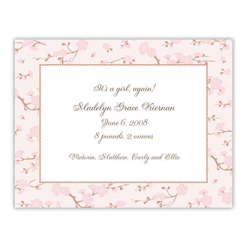 boatman geller blossom baby small flat notecard
