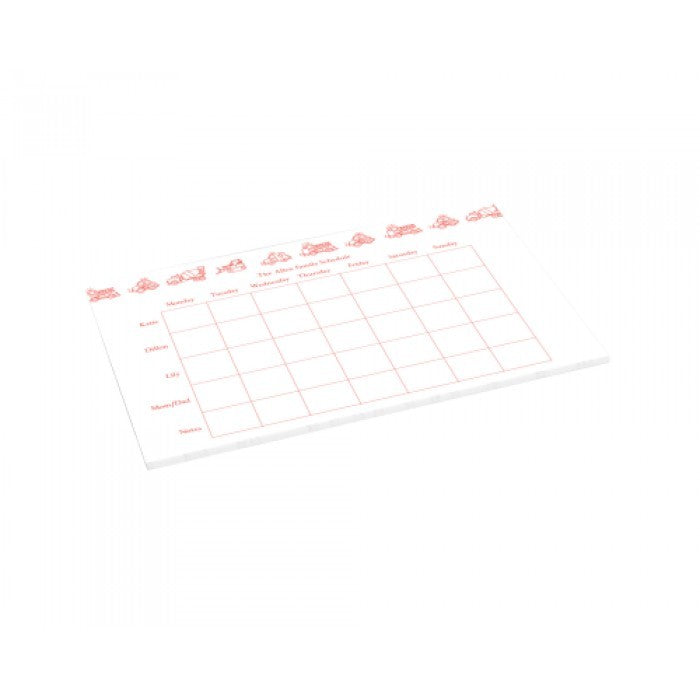 transportation schedule pad