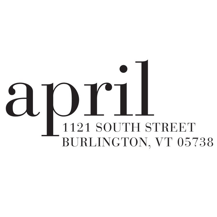 haute papier return address stamp 13