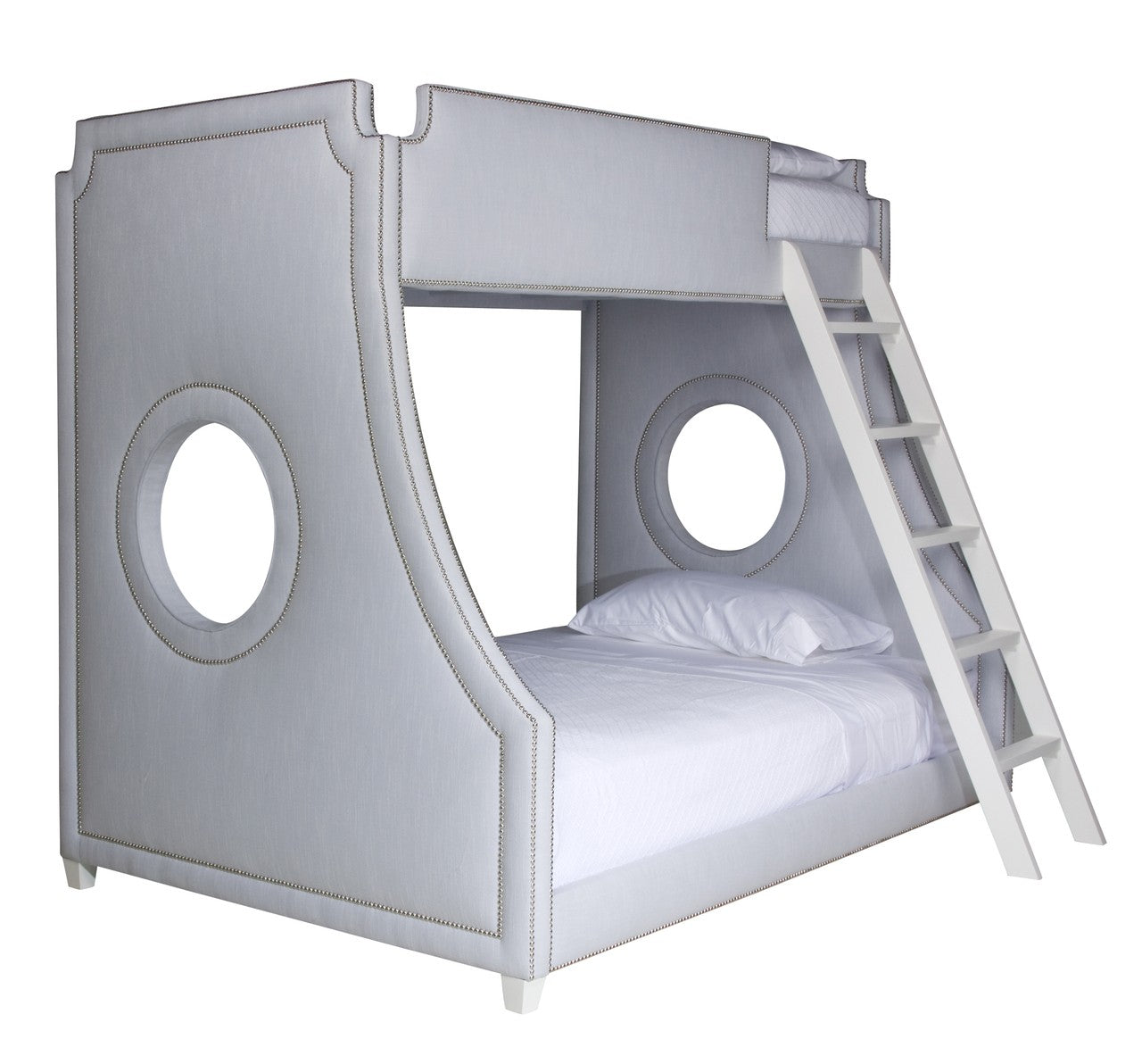 gramercy porthole bunkbed - hopsack blue