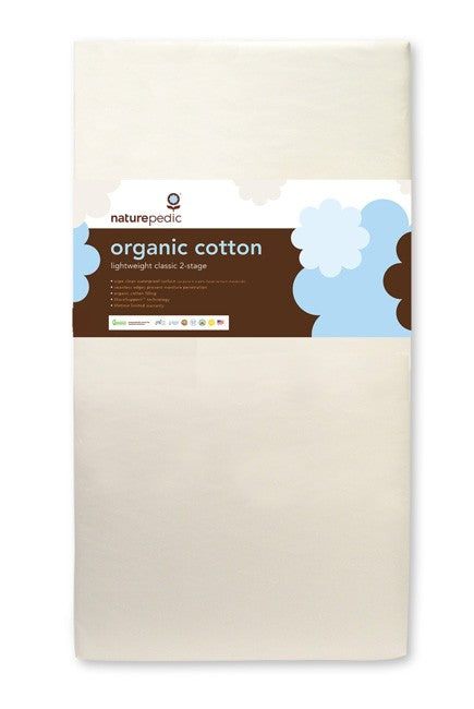 organic lightweight classic 2-stage crib mattress