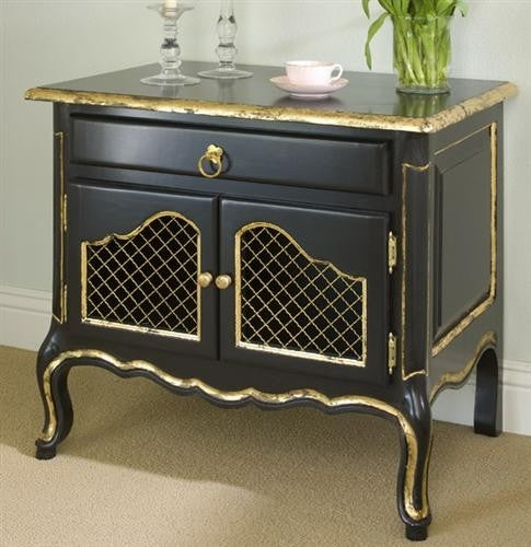 country french night table (black - gilding)