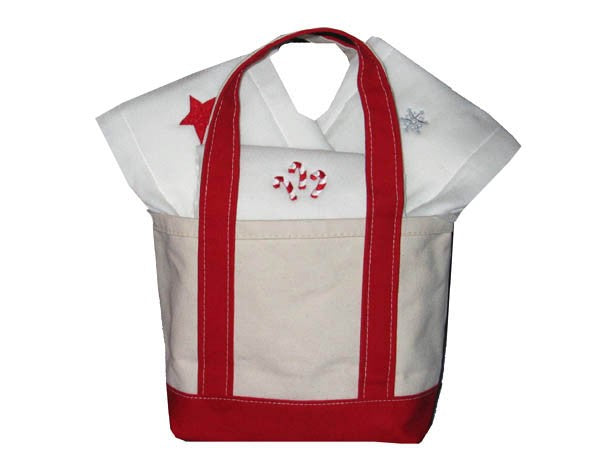 baby's first christmas gift tote