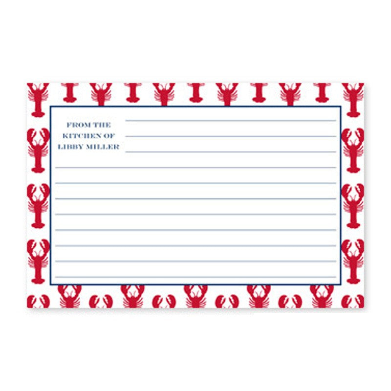 boatman geller greek key band pink recipe card