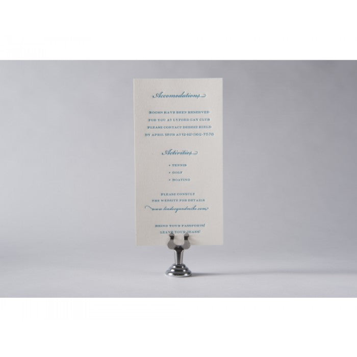 wheat wedding accommodation card