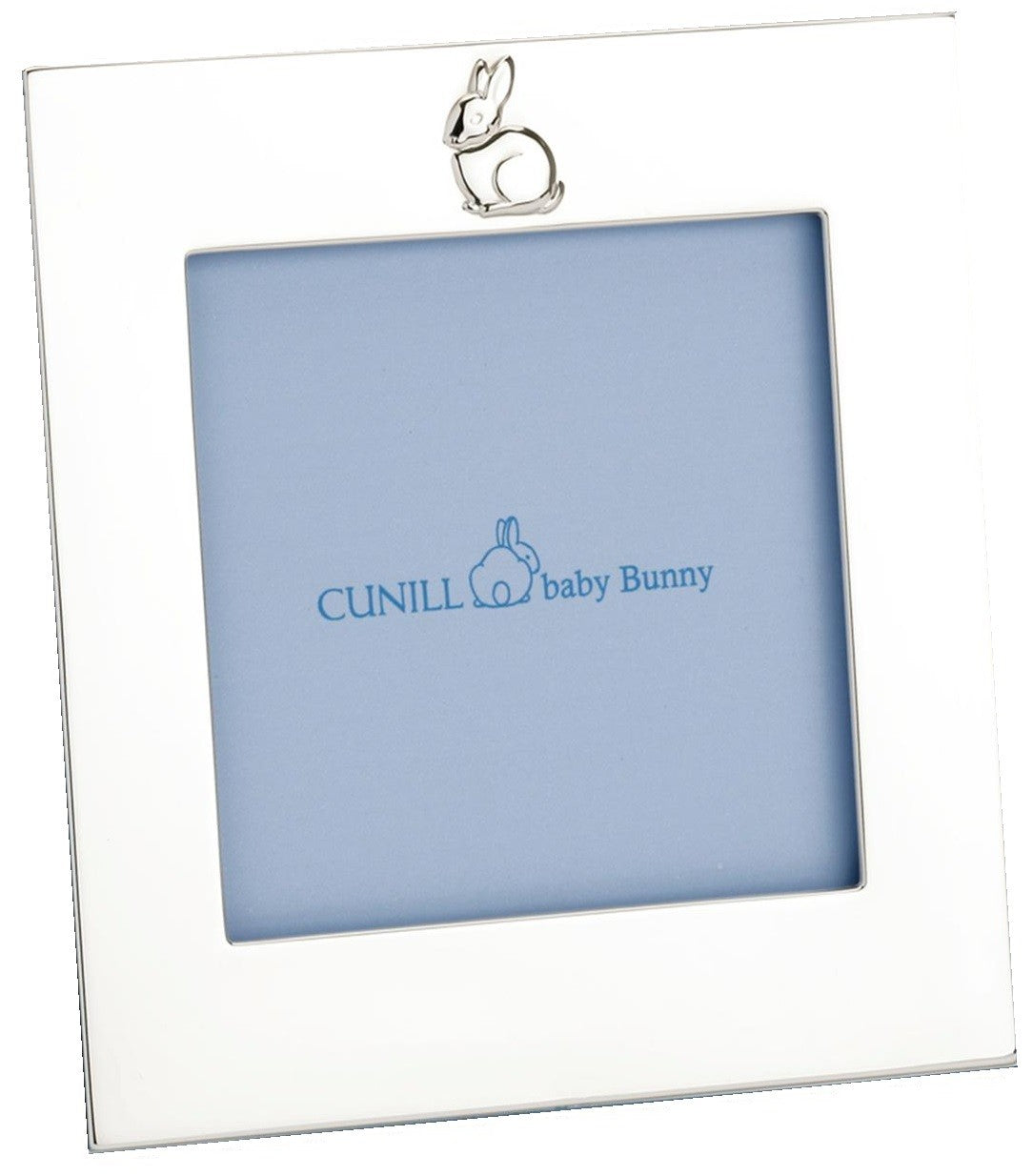 sterling silver blue bunny frame 4 x 4