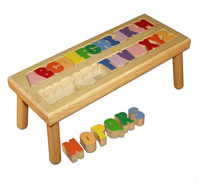 alphabet puzzle stool