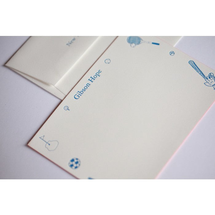 summer fun sports kid's stationery