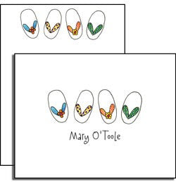 personalized everyday notes - summer flip flops