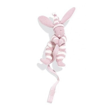 sleepyhead pink pacifier clip by north american bear