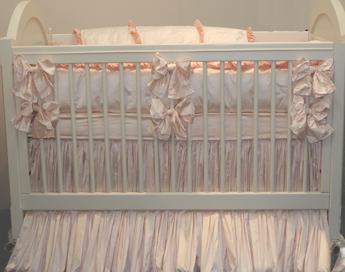 provence silk crib bedding by lulla smith (contact us for pricing)