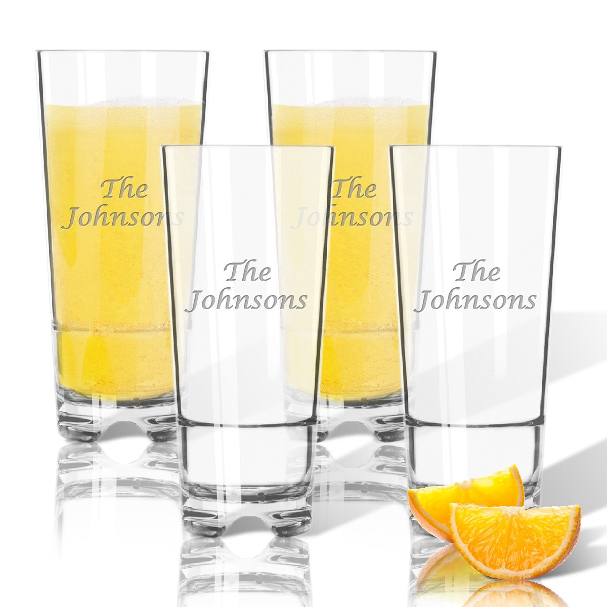 Personalized Highball Glass - Set of 4 (Unbreakable)