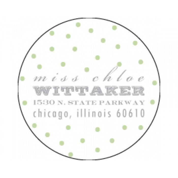 chloe & carter circle sticker