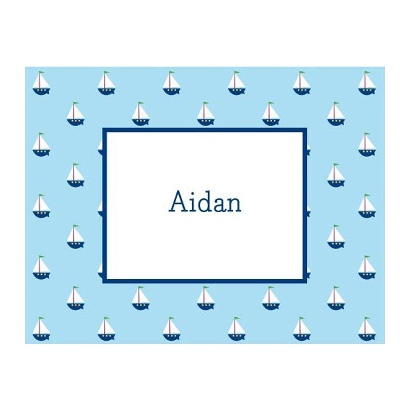 boatman geller little sailboat foldover note