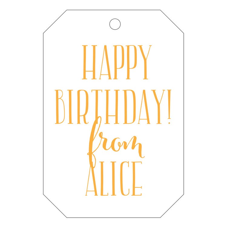 haute papier letterpress gift tag t16